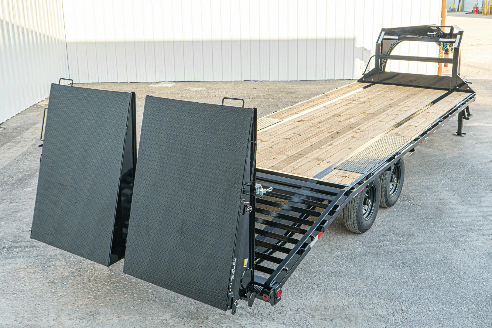 PJ Trailers 25'x102" Gooseneck Low Pro Flatbed Trailer w/ Singles (LS) - Stock #92729 - Image 23 of 27