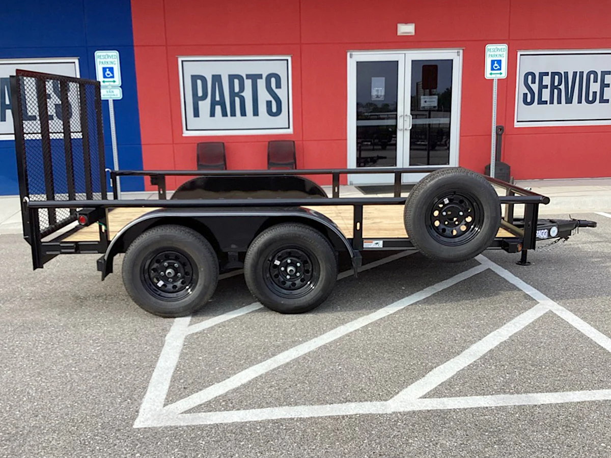 Texas Bragg 12'x83" Utility Trailer w/ 4' Gate (U2) - Stock #92739 - Image 2 of 5 Texas Bragg 12'x83" Utility Trailer w/ 4' Gate (U2) - Stock #92739 - Image 2 of 5