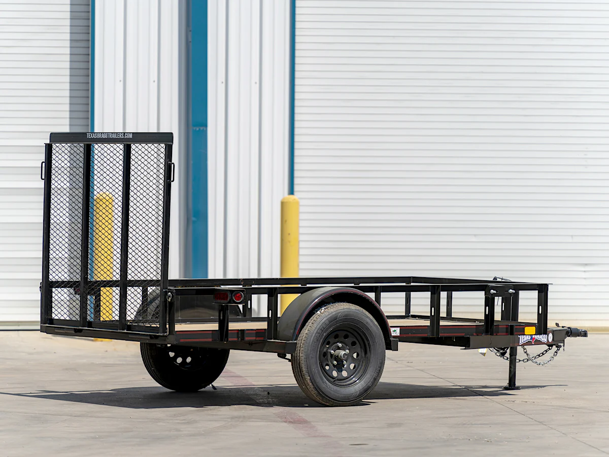 Texas Bragg 10'x60" Utility Trailer w/ 4' Gate (U1) - Stock #92758 - Image 2 of 2 Texas Bragg 10'x60" Utility Trailer w/ 4' Gate (U1) - Stock #92758 - Image 2 of 2