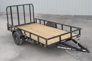 PJ Trailers 12'x77" Single Axle 4" Channel Utility Trailer (U7)