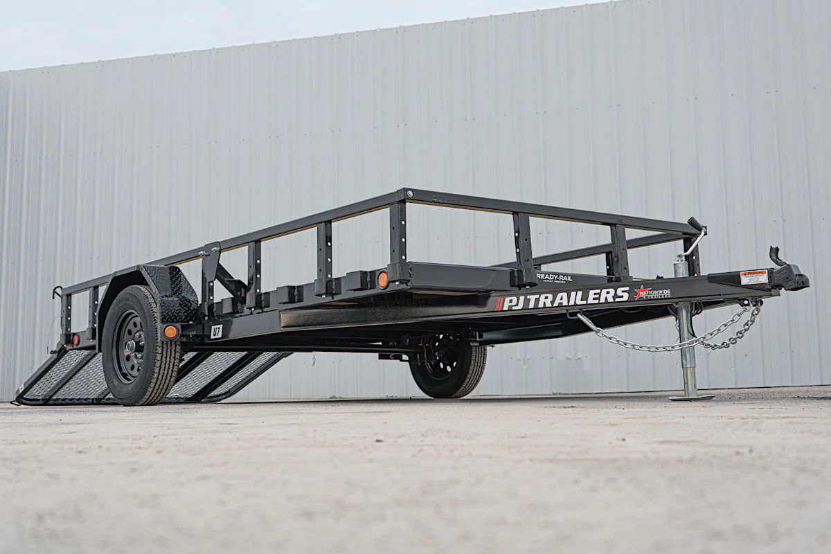 PJ Trailers 12'x77" Single Axle 4" Channel Utility Trailer (U7) - Stock #92814 - Image 6 of 17 PJ Trailers 12'x77" Single Axle 4" Channel Utility Trailer (U7) - Stock #92814 - Image 6 of 17