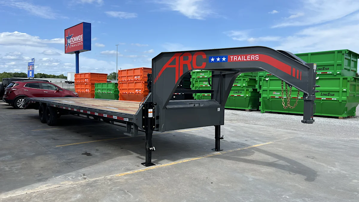ARC Trailers 32'x102" Gooseneck Flatbed Trailer w/ 5' Dovetail (GDS) - Stock #92852 - Image 2 of 6 ARC Trailers 32'x102" Gooseneck Flatbed Trailer w/ 5' Dovetail (GDS) - Stock #92852 - Image 2 of 6