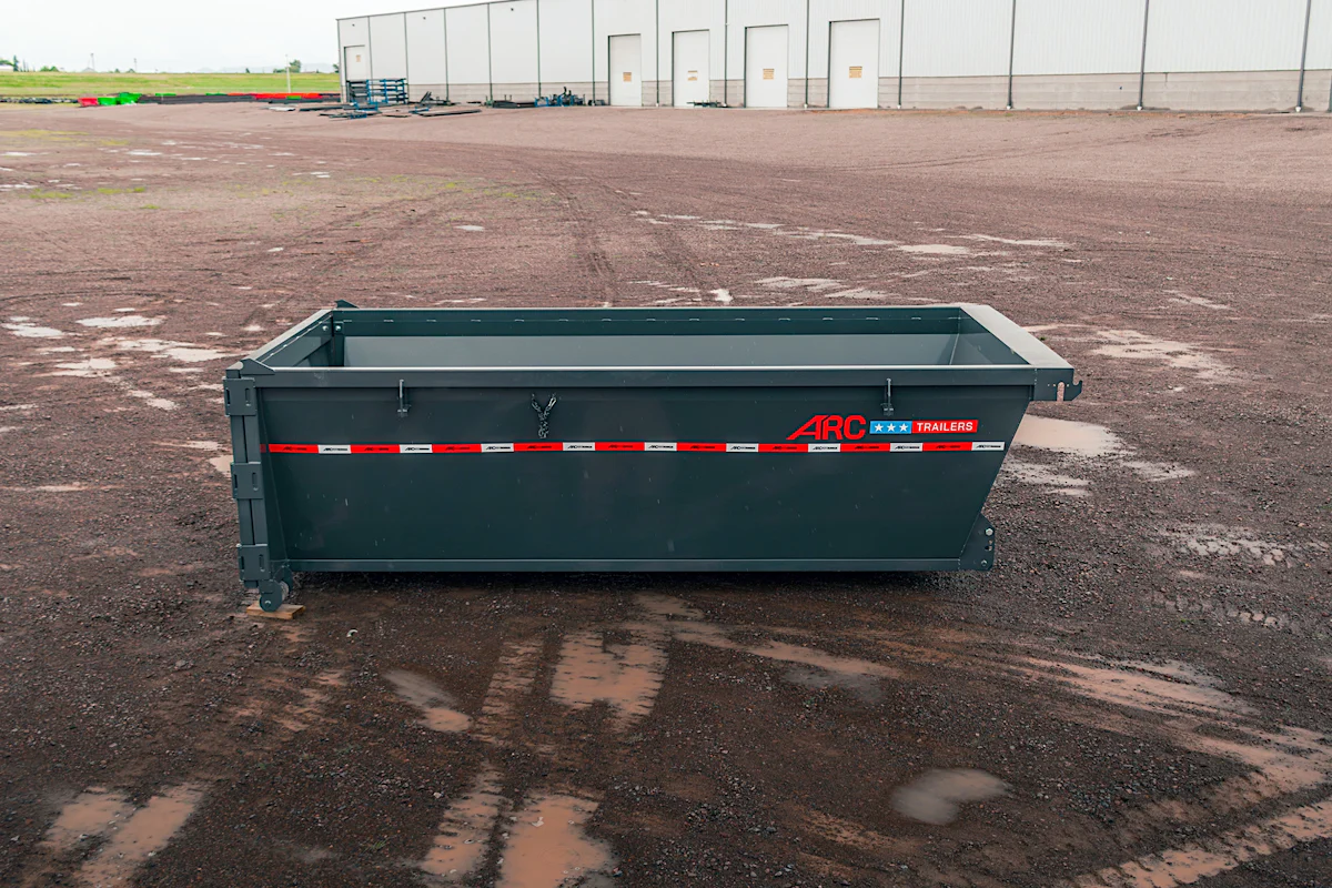ARC Trailers 14' 14 Yard Multi-purpose Roll Off Dumpster (MDB) - Stock #92856 - Image 2 of 8 ARC Trailers 14' 14 Yard Multi-purpose Roll Off Dumpster (MDB) - Stock #92856 - Image 2 of 8