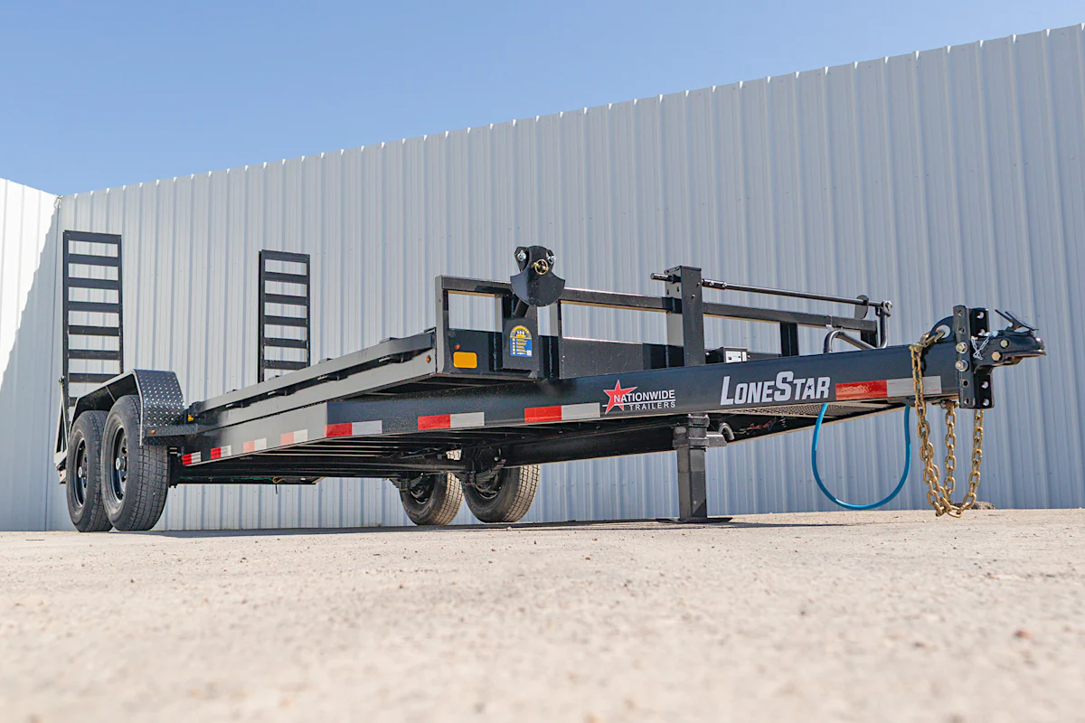 LoneStar 20'x83" Equipment Trailer w/ Stand-Up Ramps - Stock #92930 - Image 7 of 13 LoneStar 20'x83" Equipment Trailer w/ Stand-Up Ramps - Stock #92930 - Image 7 of 13