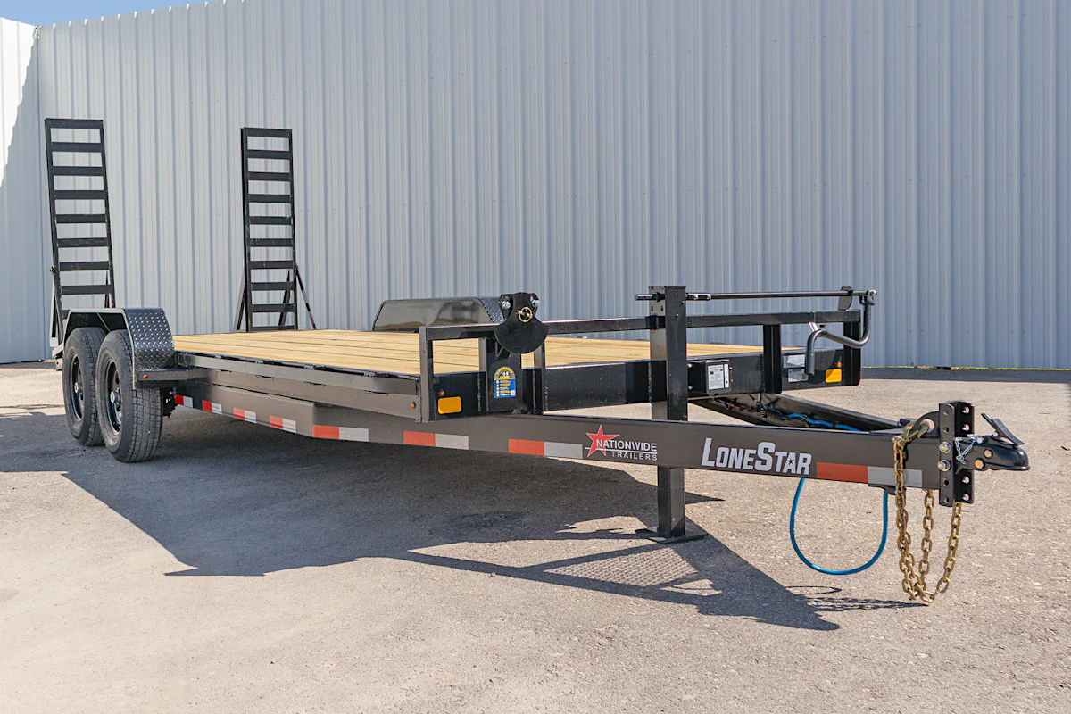 LoneStar 20'x83" Equipment Trailer w/ Stand-Up Ramps - Stock #92935 - Image 6 of 13 LoneStar 20'x83" Equipment Trailer w/ Stand-Up Ramps - Stock #92935 - Image 6 of 13