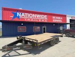LoneStar 16'x102" 8" I-Beam Deckover Flatbed Trailer Stock #92981 - Thumbnail 1