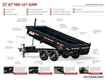PJ Trailers 14'x83" Telescopic Dump Trailer w/ 2' Sides (DT) Stock #93057 - Thumbnail 32