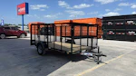 Texas Bragg 12'x77" Landscape Trailer w/ 4' Sides & 4' Gate (L1) Stock #93173 - Thumbnail 1