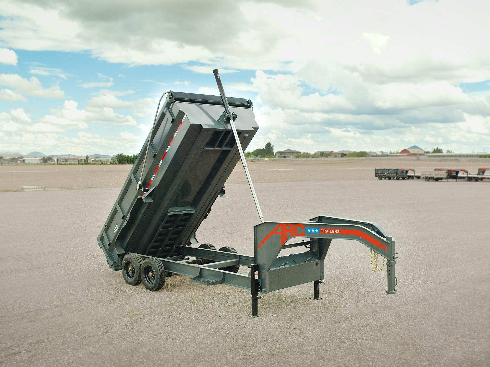 ARC Trailers 16'x83" Gooseneck Heavy-Duty Telescopic Dump Trailer w/ 3' Sides (GDH) - Stock #93217 - Image 1 of 8