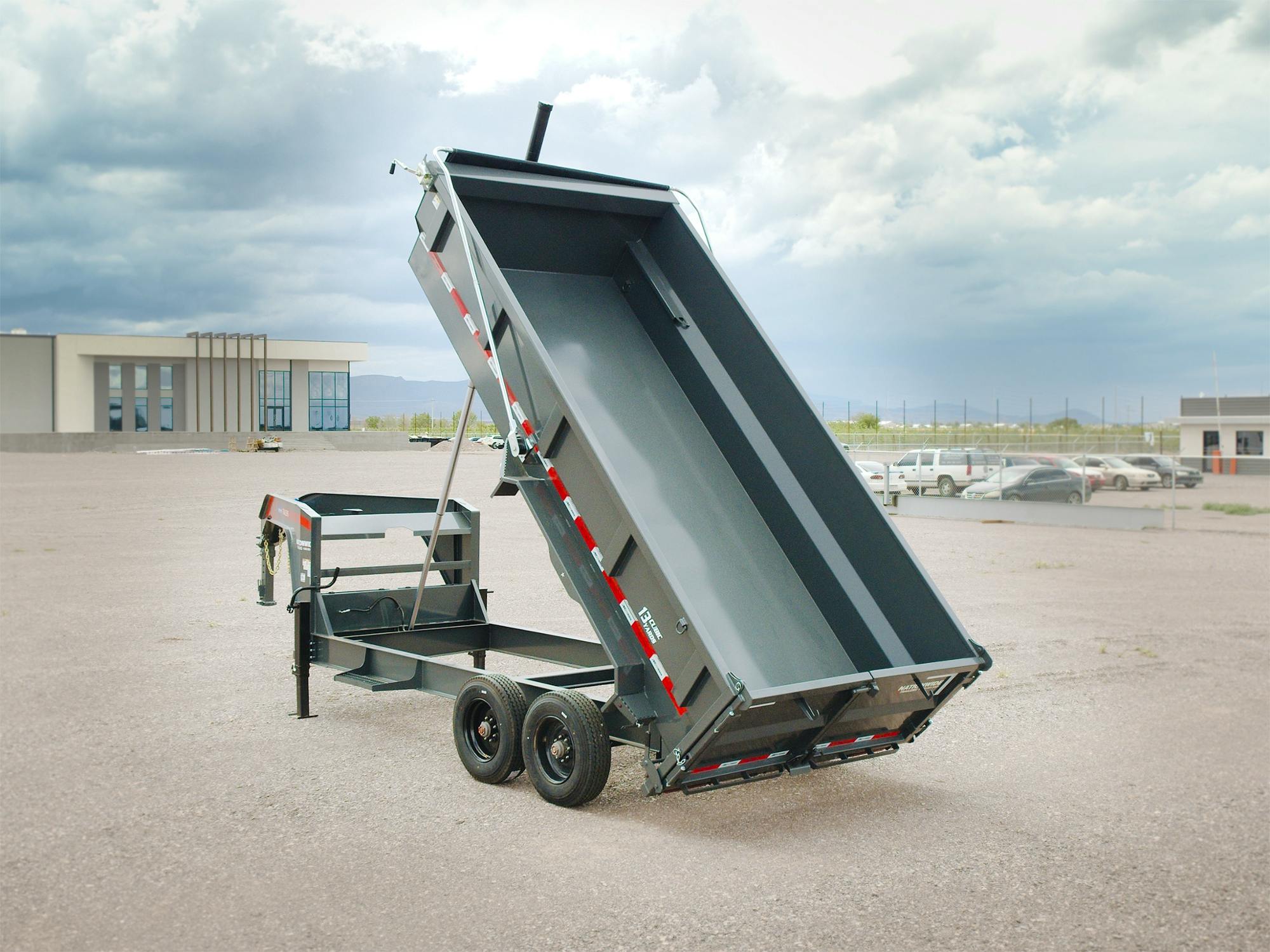 ARC Trailers 16'x83" Gooseneck Heavy-Duty Telescopic Dump Trailer w/ 3' Sides (GDH) - Stock #93217 - Image 5 of 8