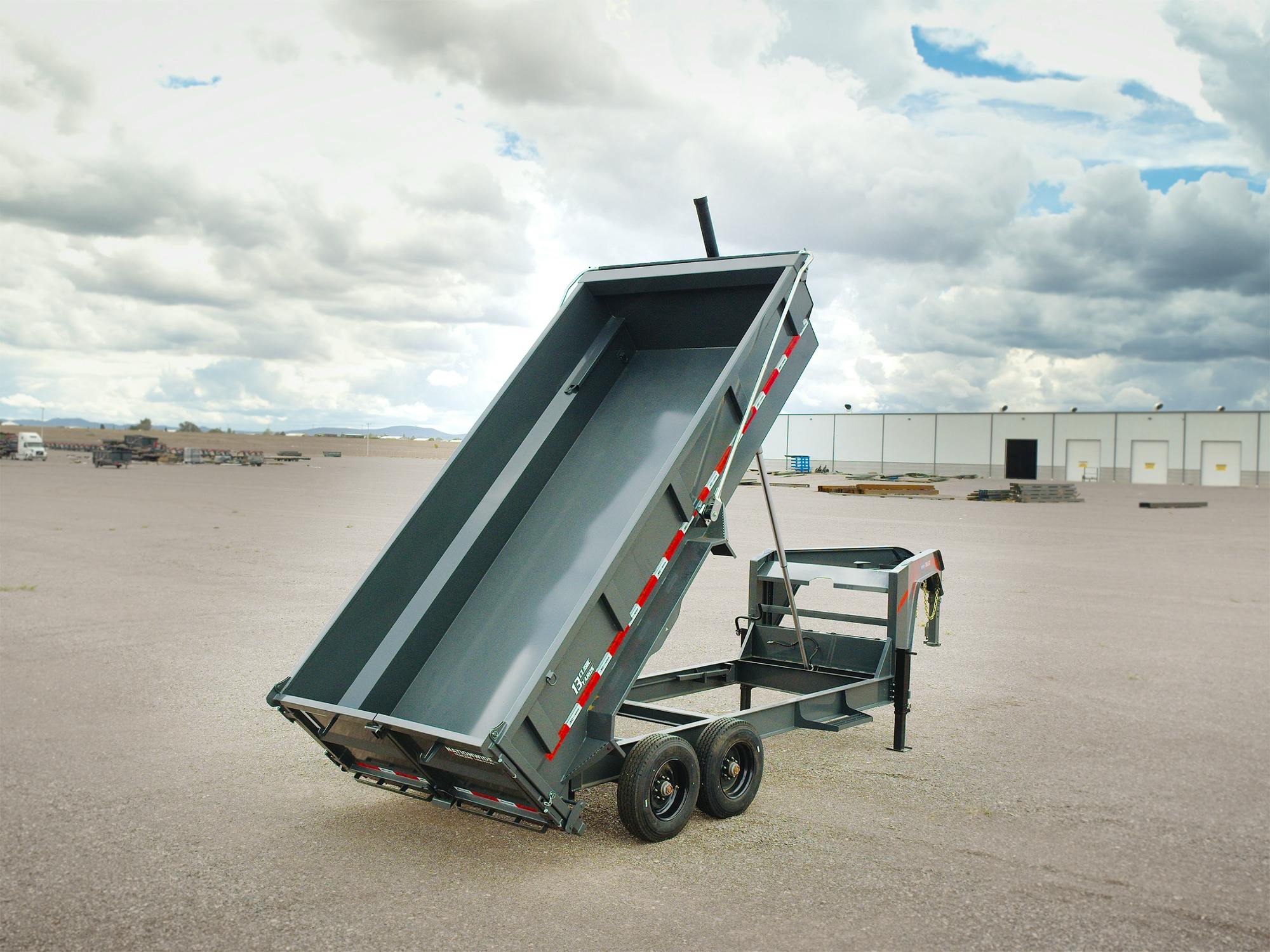 ARC Trailers 16'x83" Gooseneck Heavy-Duty Telescopic Dump Trailer w/ 3' Sides (GDH) - Stock #93217 - Image 7 of 8
