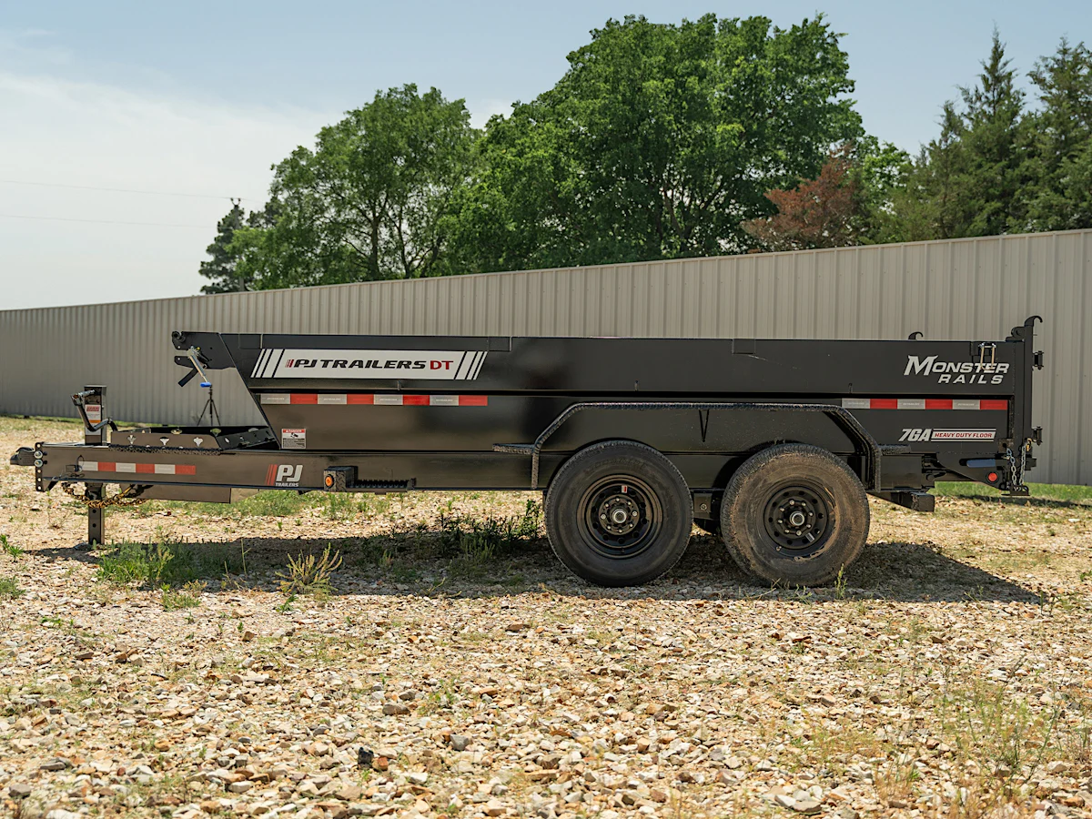 PJ Trailers 14'x83" Telescopic Dump Trailer w/ 2' Sides (DT) - Stock #93304 - Image 4 of 14 PJ Trailers 14'x83" Telescopic Dump Trailer w/ 2' Sides (DT) - Stock #93304 - Image 4 of 14