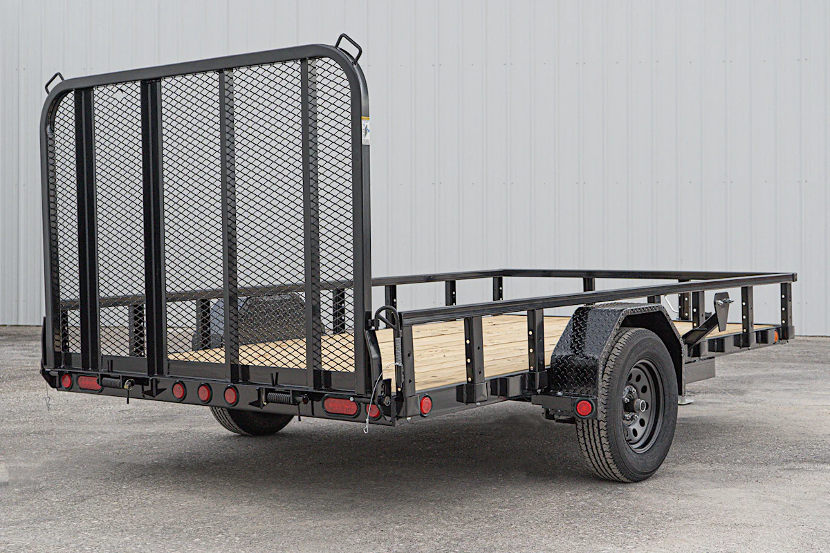 PJ Trailers 12'x77" Single Axle 4" Channel Utility Trailer (U7) - Stock #93308 - Image 16 of 17 PJ Trailers 12'x77" Single Axle 4" Channel Utility Trailer (U7) - Stock #93308 - Image 16 of 17