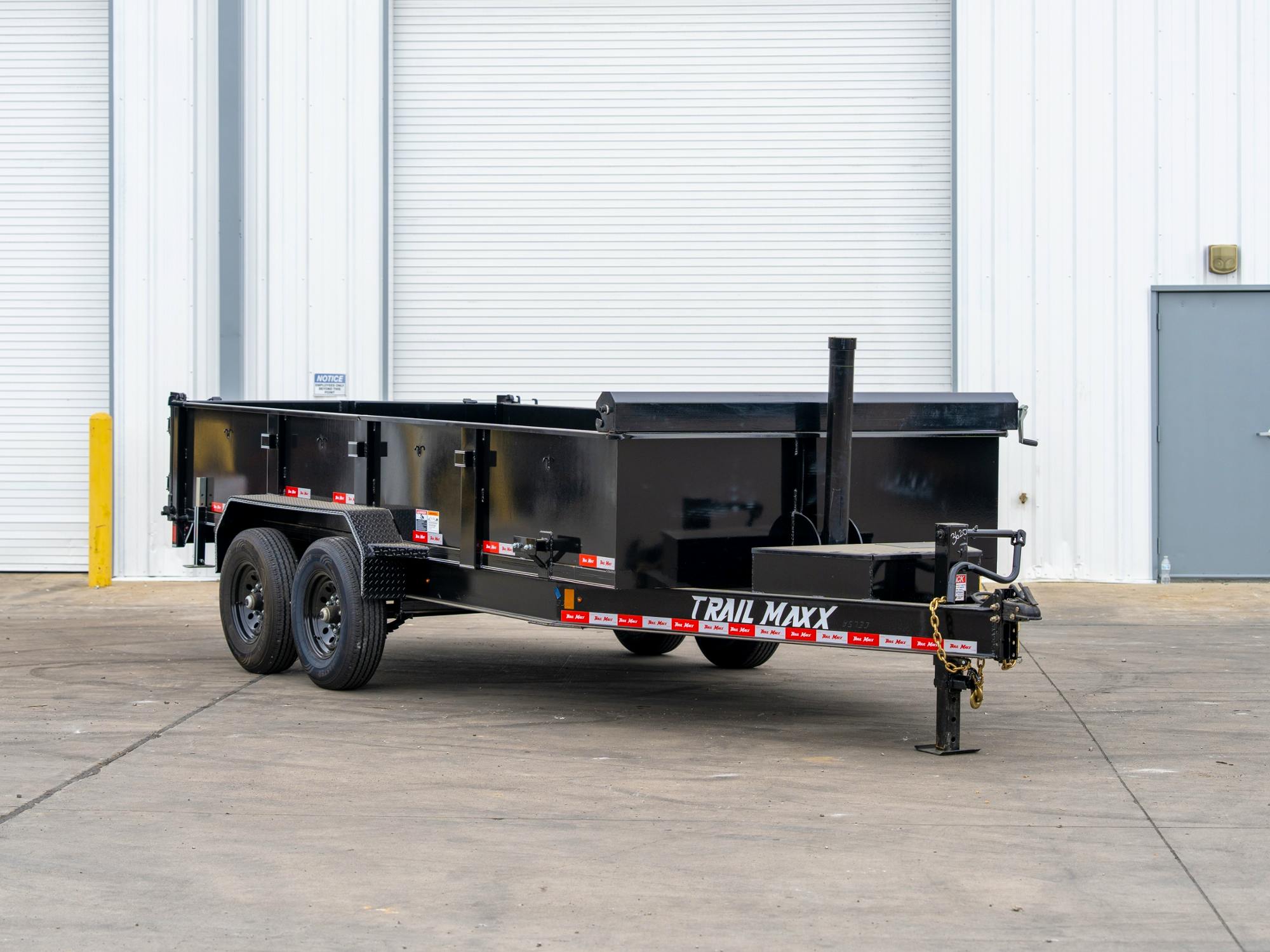 Trailmaxx 16'x83" Telescopic Dump Trailer w/ 2ft Sides