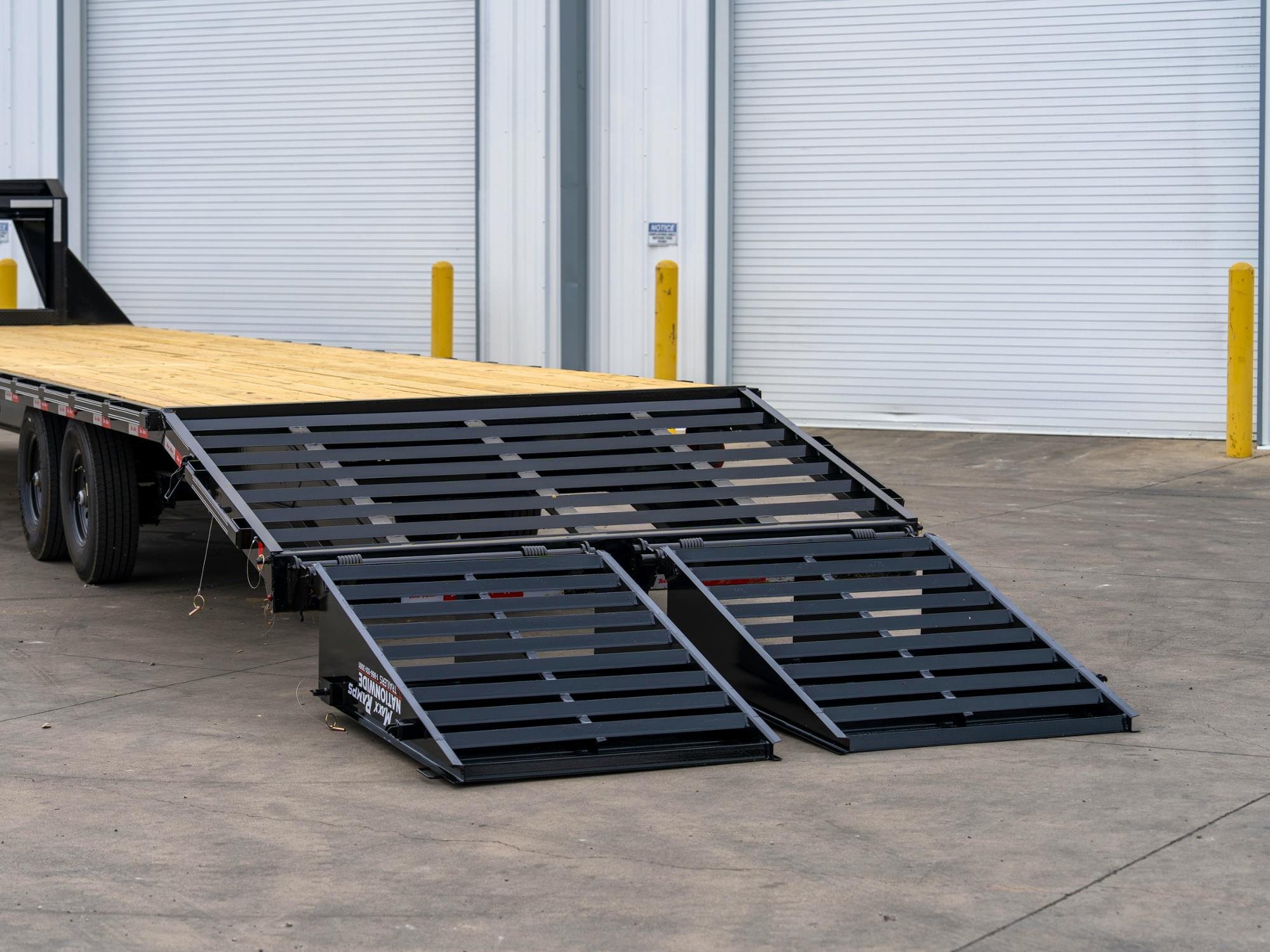 Trailmaxx 40'x102" Flatbed Trailer w/ 5ft Dovetail and Mega Ramps