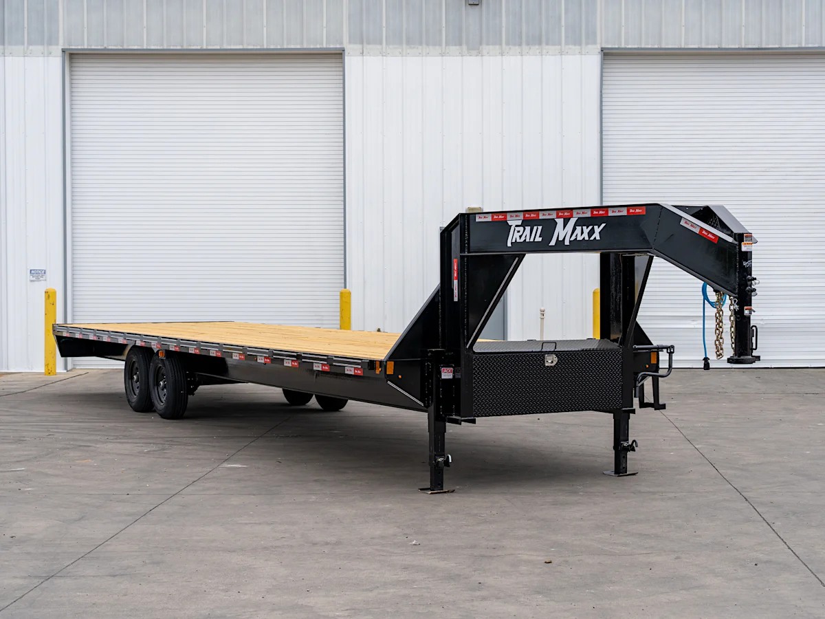 Trailmaxx 32'x102" Straightdeck Flatbed Trailer - Stock #93509 - Image 1 of 4 Trailmaxx 32'x102" Straightdeck Flatbed Trailer - Stock #93509 - Image 1 of 4