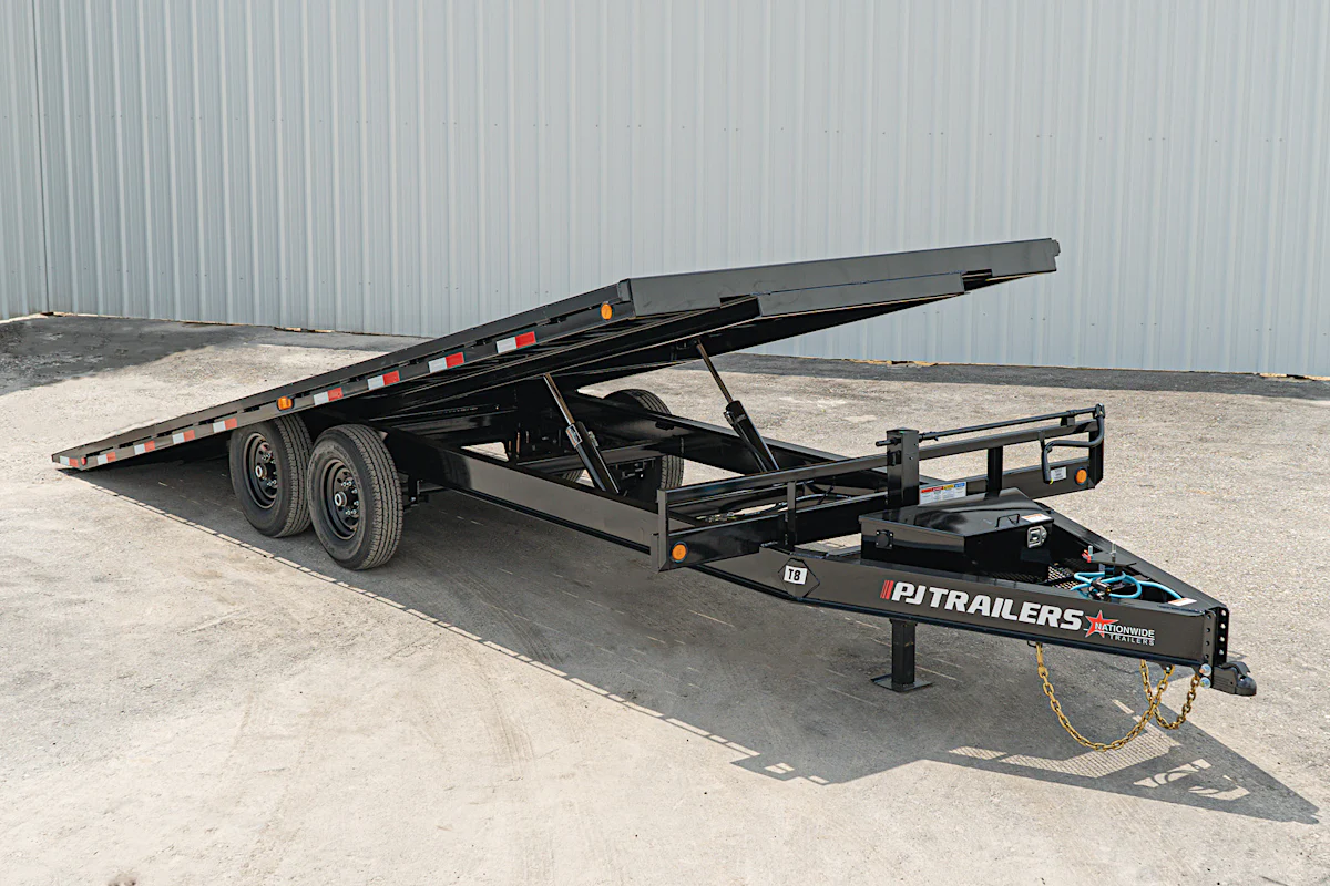 PJ Trailers 22'x102" Deckover Power Tilt Trailer (T8) - Stock #93544 - Image 1 of 22 PJ Trailers 22'x102" Deckover Power Tilt Trailer (T8) - Stock #93544 - Image 1 of 22