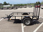 Texas Bragg USED 8'x60" Utility Trailer w/ 4' Gate Stock #94128 - Thumbnail 3