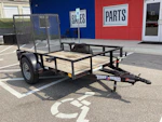 Texas Bragg USED 8'x60" Utility Trailer w/ 4' Gate Stock #94128 - Thumbnail 1