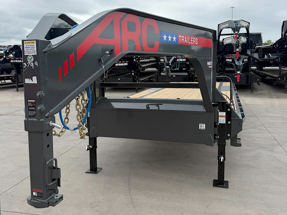 ARC Trailers 25'x102" Gooseneck Flatbed Trailer (GDS) - Stock #94647 - Image 1 of 6 ARC Trailers 25'x102" Gooseneck Flatbed Trailer (GDS) - Stock #94647 - Image 1 of 6