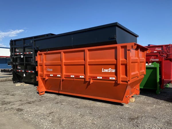 LoneStar 14ft 20YD Steel Dumpster Bin w  6ft Sides